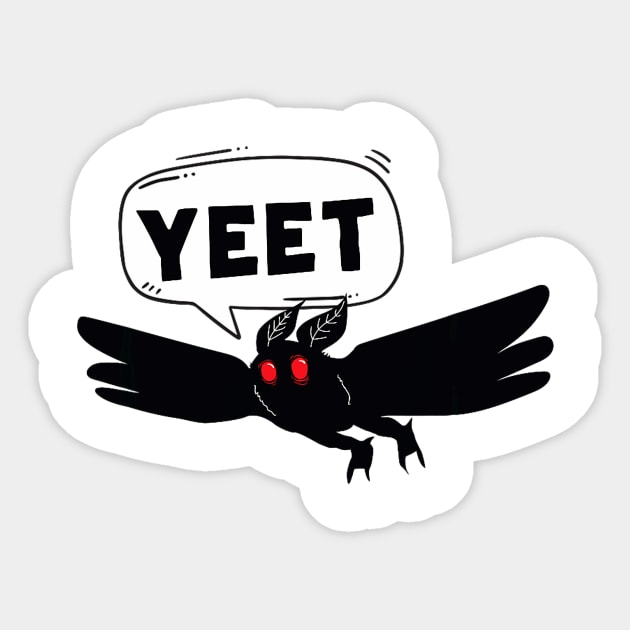 Says 'Yeet' Funny Cute Sticker by David Brown